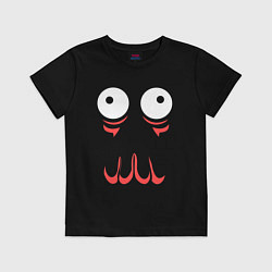 Футболка хлопковая детская John Zoidberg Face, цвет: черный