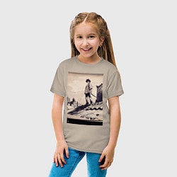 Футболка хлопковая детская 17-years-old kid on the roof, цвет: миндальный — фото 2