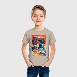 Футболка хлопковая детская Аниме корабль призрак, цвет: миндальный — фото 2