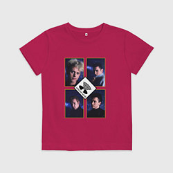 Футболка хлопковая детская Depeche Mode - Masses, цвет: маджента
