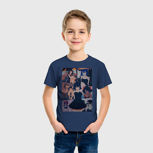 Детская футболка Чёрный клевер Секре Сваллотейл / Тёмно-синий – фото 3