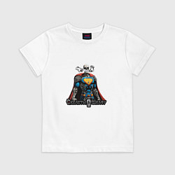 Футболка хлопковая детская Арт герой, цвет: белый