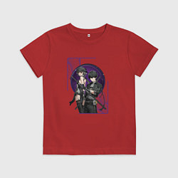 Футболка хлопковая детская Wuthering Waves Rovers, цвет: красный