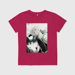 Футболка хлопковая детская Реинкарнация безработного Сильфиетта арт, цвет: маджента