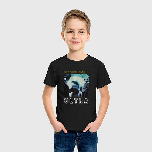 Детская футболка Depeche Mode - Ultra mode logo / Черный – фото 3