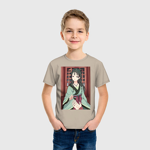 Детская футболка Монолог фармацевта Маомао принцесса / Миндальный – фото 3