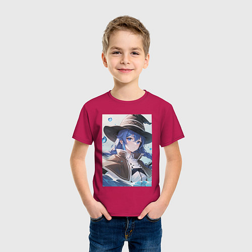 Детская футболка Реинкарнация безработного Рокси Мигурд / Маджента – фото 3