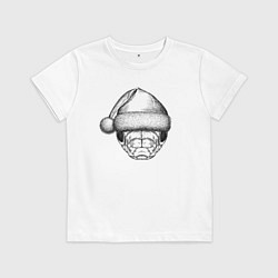 Футболка хлопковая детская Змея новогодняя, цвет: белый