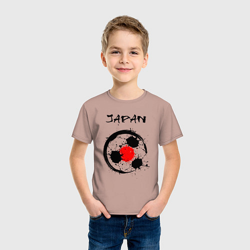 Детская футболка Сборная Японии / Пыльно-розовый – фото 3