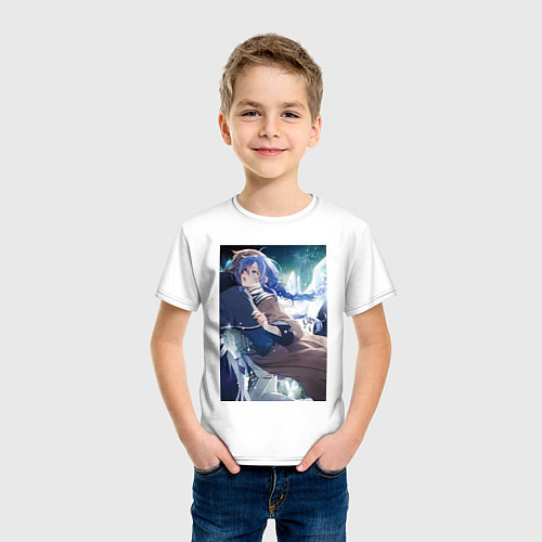 Детская футболка Реинкарнация безработного Рокси Мигурдия и спасите / Белый – фото 3
