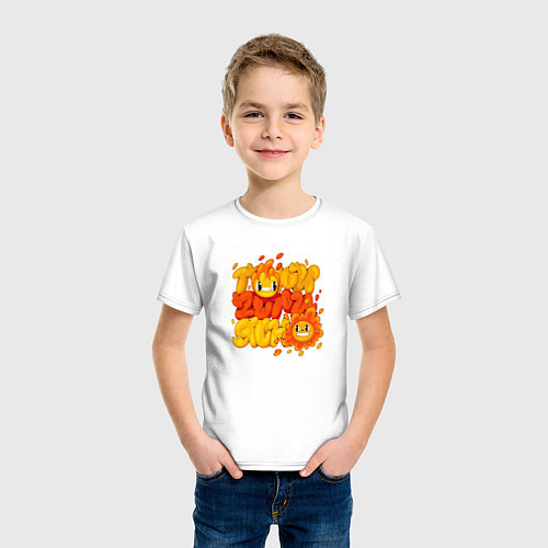 Детская футболка Гори, гори ясно / Белый – фото 3