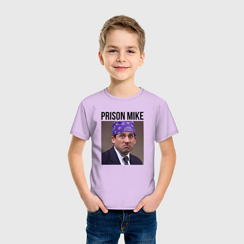 Детская футболка Prison mike Michael Scott - офис / Лаванда – фото 3