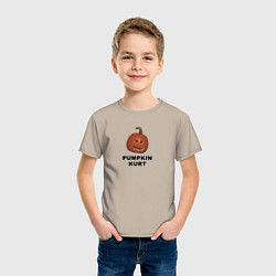 Футболка хлопковая детская Pumpkin Kurt - the office, цвет: миндальный — фото 2