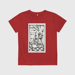 Футболка хлопковая детская Девятые врата In vain Люцифер LCF, цвет: красный