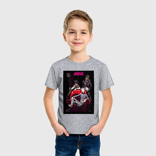 Детская футболка Нана Осаки группа / Меланж – фото 3