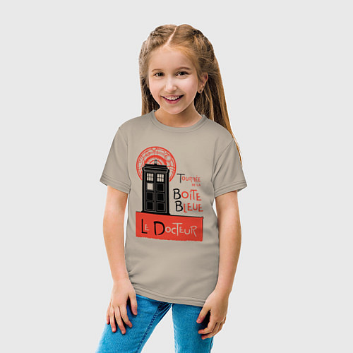 Детская футболка Le docteur / Миндальный – фото 4