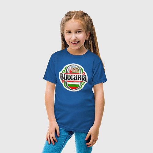 Детская футболка Моя Болгария / Синий – фото 4