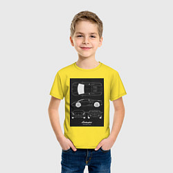 Футболка хлопковая детская Lamborghini гоночный, цвет: желтый — фото 2