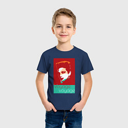 Футболка хлопковая детская Voyage voyage, цвет: тёмно-синий — фото 2