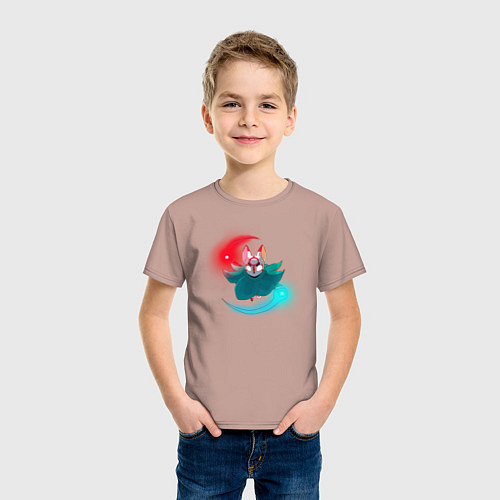 Детская футболка Path of the teal lotus Бо / Пыльно-розовый – фото 3