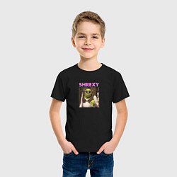 Футболка хлопковая детская Shrexy Шрэк, цвет: черный — фото 2