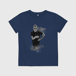 Футболка хлопковая детская Depeche mode - dave gahan stand, цвет: тёмно-синий