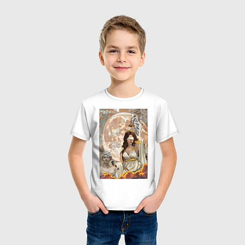 Детская футболка Фемида богиня правосудия / Белый – фото 3