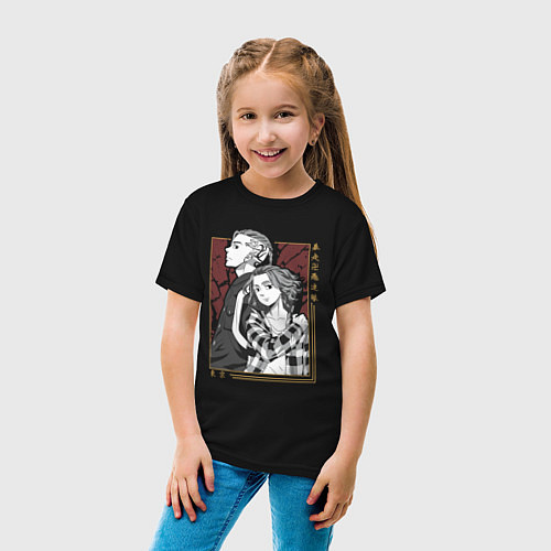 Детская футболка Токийские мстители Кен Рюгуджи Мандзиро Сано / Черный – фото 4