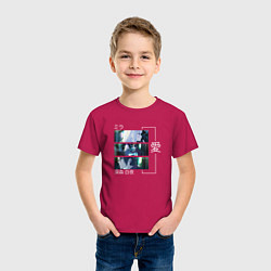 Футболка хлопковая детская Волшебница и злой офицер, цвет: маджента — фото 2