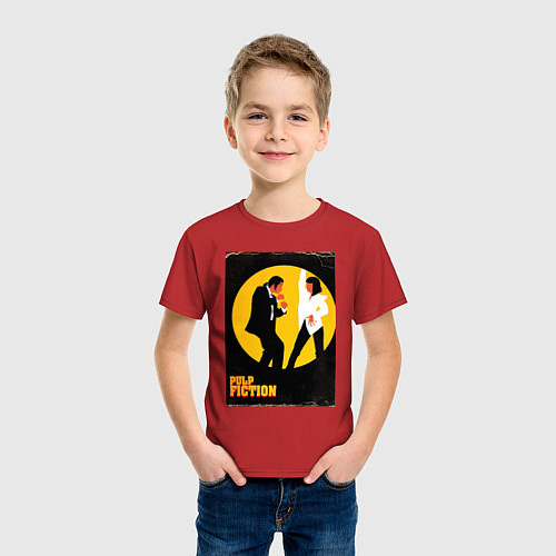 Детская футболка Криминальное чтиво парный танец / Красный – фото 3