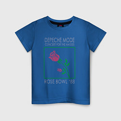 Футболка хлопковая детская Depeche Mode - Rose Bowl 88, цвет: синий