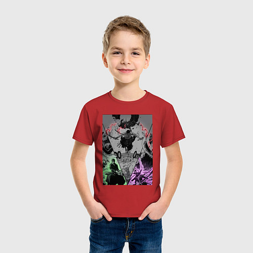 Детская футболка Ван-Пис Зоро Ророноа пират / Красный – фото 3