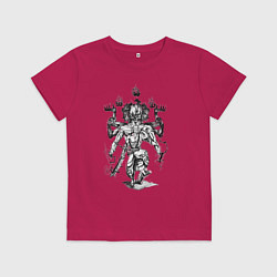 Футболка хлопковая детская Ван-Пис Зоро Ророноа ашура, цвет: маджента