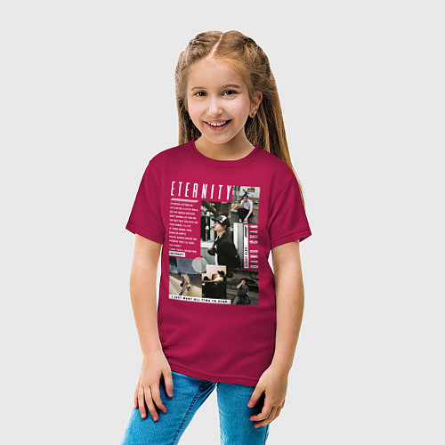 Детская футболка Stray kids Bang Chan Eternity / Маджента – фото 4