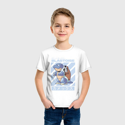 Детская футболка Покемоны Бластойз Blastoise / Белый – фото 3