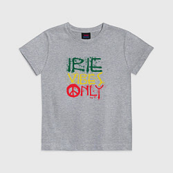 Футболка хлопковая детская Irie vibes only, цвет: меланж