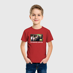 Футболка хлопковая детская The Office - company party, цвет: красный — фото 2