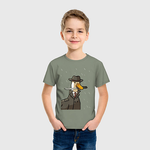 Детская футболка Гусь агент с ножом / Авокадо – фото 3