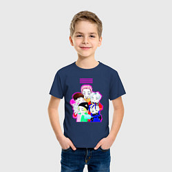 Футболка хлопковая детская Big bang в аниме стиле, цвет: тёмно-синий — фото 2