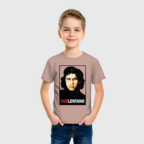 Детская футболка Che guevara - Chelentano / Пыльно-розовый – фото 3