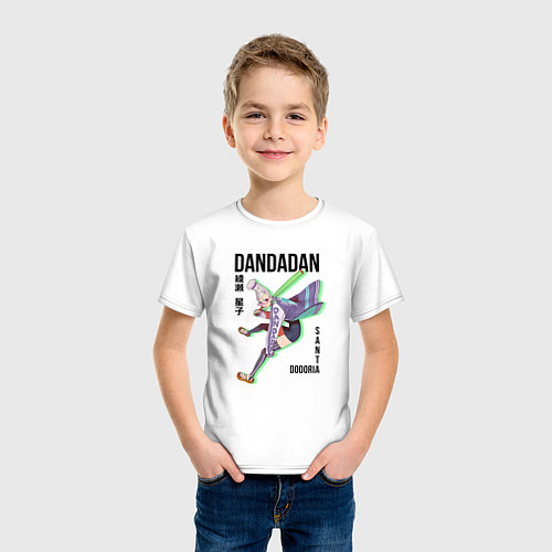Детская футболка Дандадан: Сэйко Аясэ / Белый – фото 3
