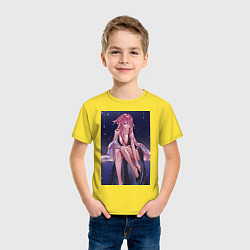 Футболка хлопковая детская Геншин Яэ Мико, цвет: желтый — фото 2