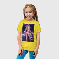 Футболка хлопковая детская Геншин Яэ Мико, цвет: желтый — фото 2