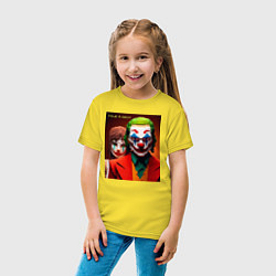 Футболка хлопковая детская Joker and Minecraft - collaboration, цвет: желтый — фото 2