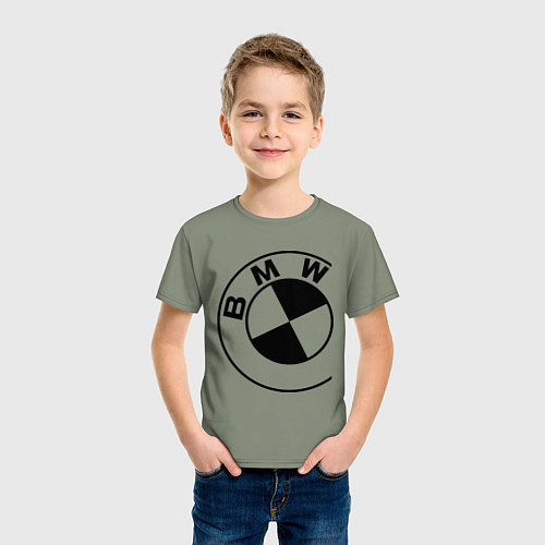 Детская футболка БМВ значок / Авокадо – фото 3
