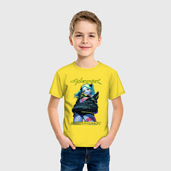 Футболка хлопковая детская Rebecca - edge runners, цвет: желтый — фото 2