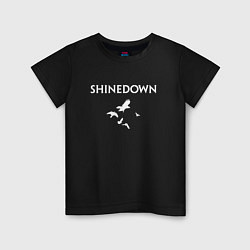 Футболка хлопковая детская Shinedown - logo, цвет: черный
