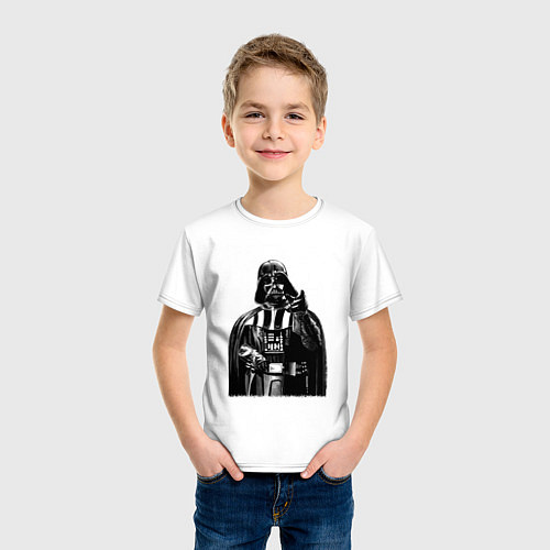 Детская футболка Дарт Вейдер ситх / Белый – фото 3