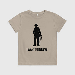 Футболка хлопковая детская Индиана джонс, цвет: миндальный