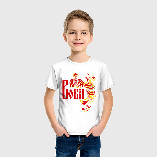 Детская футболка Вова / Белый – фото 3